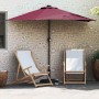 Parasol de jardín Rojo burdeos 294 x 150 x 224 cm tela