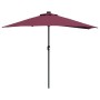 Parasol de jardín Rojo burdeos 294 x 150 x 224 cm tela