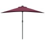 Parasol de jardín Rojo burdeos 294 x 150 x 224 cm tela