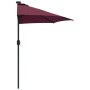 Parasol de jardín Rojo burdeos 294 x 150 x 224 cm tela