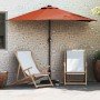 Parasol de jardín Terracota 294 x 150 x 224 cm tela en Sombrillas | Comprar online en Foro24