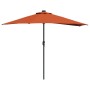 Parasol de jardín Terracota 294 x 150 x 224 cm tela