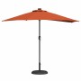 Parasol de jardín Terracota 294 x 150 x 224 cm tela