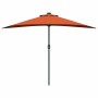Parasol de jardín Terracota 294 x 150 x 224 cm tela