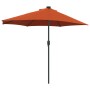 Parasol de jardín Terracota 294 x 150 x 224 cm tela