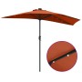 Parasol de jardín Terracota 294 x 150 x 224 cm tela
