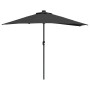 Parasol de jardín Negro 294 x 150 x 224 cm tela