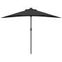 Parasol de jardín Negro 294 x 150 x 224 cm tela