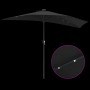 Parasol de jardín Negro 294 x 150 x 224 cm tela