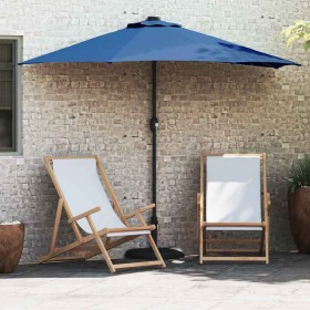 Parasol de jardín Azul azur 294 x 150 x 224 cm tela