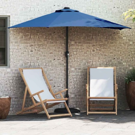 Parasol de jardín Azul azur 294 x 150 x 224 cm tela