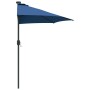 Parasol de jardín Azul azur 294 x 150 x 224 cm tela