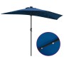 Parasol de jardín Azul azur 294 x 150 x 224 cm tela