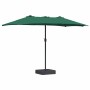 Parasol de jardín Verde 385 x 209 x 244 cm tela en Sombrillas | Comprar online en Foro24