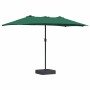 Parasol de jardín Verde 385 x 209 x 244 cm tela