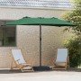 Parasol de jardín Verde 385 x 209 x 244 cm tela