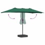 Parasol de jardín Verde 385 x 209 x 244 cm tela