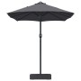 Parasol de jardín Antracita 385 x 209 x 244 cm tela