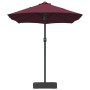 Parasol de jardín Rojo burdeos 385 x 209 x 244 cm tela