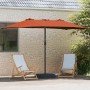 Parasol de jardín Terracota 385 x 209 x 244 cm tela