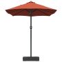 Parasol de jardín Terracota 385 x 209 x 244 cm tela