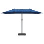 Parasol de jardín Azul 385 x 209 x 244 cm tela