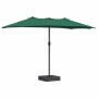 Parasol de jardín Verde 385 x 209 x 244 cm tela