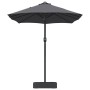 Parasol de jardín Antracita 385 x 209 x 244 cm tela