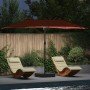 Parasol de jardín Terracota 385 x 209 x 244 cm tela