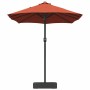 Parasol de jardín Terracota 385 x 209 x 244 cm tela