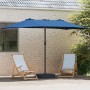Parasol de jardín Azul 385 x 209 x 244 cm tela