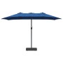 Parasol de jardín Azul 385 x 209 x 244 cm tela