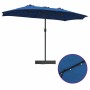 Parasol de jardín Azul 385 x 209 x 244 cm tela
