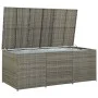Gray synthetic rattan garden storage box 180x90x70 cm by vidaXL, Outdoor storage boxes - Ref: Foro24-46479, Price: 281,74 €, ...