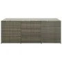 Gray synthetic rattan garden storage box 180x90x70 cm by vidaXL, Outdoor storage boxes - Ref: Foro24-46479, Price: 281,74 €, ...