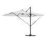 Parasol Roma de Brazo Lateral Beige y Negro 352 x 251 x 265 cm