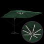 Parasol Roma de Brazo Lateral Verde y Negro 352 x 251 x 265 cm