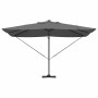 Parasol Roma de Brazo Lateral Manual Antracita y Negro en Sombrillas | Comprar online en Foro24