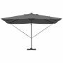 Parasol Roma de Brazo Lateral Manual Antracita y Negro