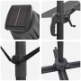 Parasol Roma de Brazo Lateral Manual Antracita y Negro