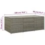 Gray synthetic rattan garden storage box 180x90x70 cm by vidaXL, Outdoor storage boxes - Ref: Foro24-46479, Price: 281,74 €, ...