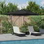 Parasol Roma de Brazo Lateral Negro y Negro 352 x 251 x 265 cm en Sombrillas | Comprar online en Foro24