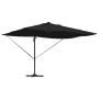 Parasol Roma de Brazo Lateral Negro y Negro 352 x 251 x 265 cm en Sombrillas | Comprar online en Foro24