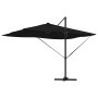Parasol Roma de Brazo Lateral Negro y Negro 352 x 251 x 265 cm