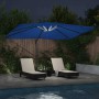 Parasol Roma de Brazo Lateral Azul y Negro 352 x 251 x 265 cm