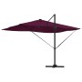 Parasol Roma de Brazo Lateral Rojo y Negro 352 x 251 x 265 cm