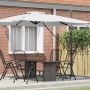 Parasol Roma Beige 286 x 285 x 265 cm Poliéster y Aluminio en Sombrillas | Comprar online en Foro24