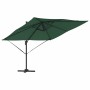 Parasol Roma Verde 286 x 285 x 265 cm Poliéster y Aluminio
