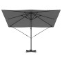 Parasol Roma Antracita 286 x 285 x 265 cm Poliéster y Aluminio