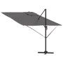 Parasol Roma Antracita 286 x 285 x 265 cm Poliéster y Aluminio
